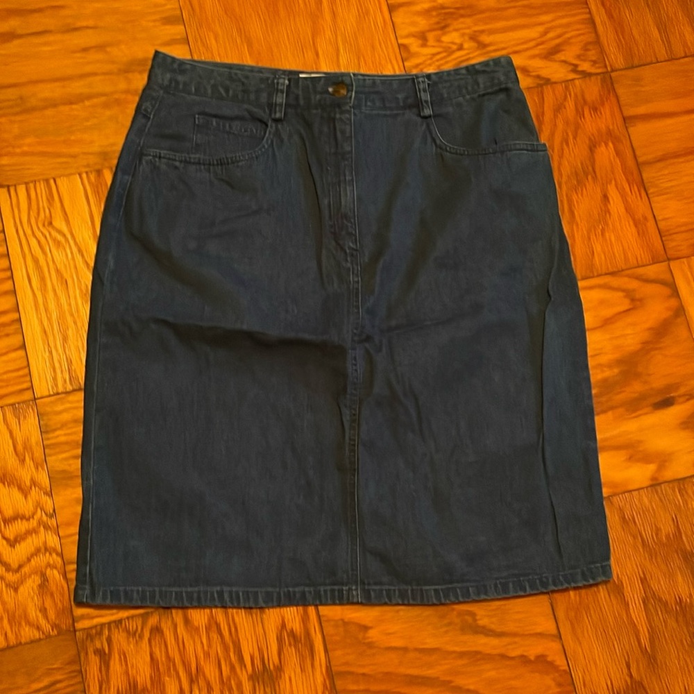 Women’s Talbots 100% cotton jeans Skirt size 14